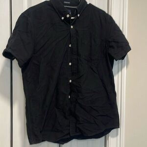 Black button down shirt